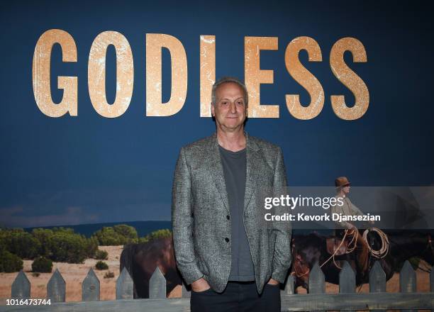 Executive Producer Casey Silver attends Netflix Celebrates 12 Emmy Nominations For 'Godless' at DGA Theater on August 9, 2018 in Los Angeles,...