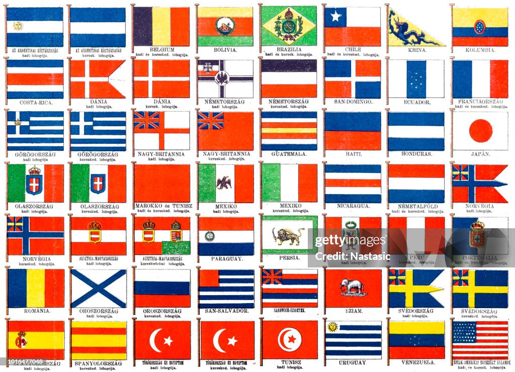 Le più importanti bandiere militari e commerciali