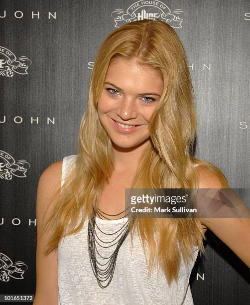 Katie Lang Johnson attends Sean John Shop Future pop up shop on June 5, 2010 in Los Angeles, California.