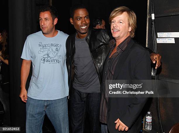 Adam Sandler, comedian Chris Rock and actor David Spade pose... News Photo - Getty Images Adam Sandler, Comedian Chris Rock And Actor David Spade Pose... News Photo - Getty Images