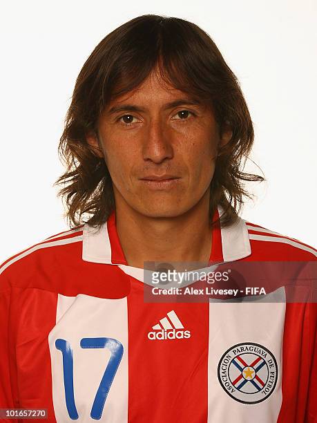 Aureliano Torres of Paraguay poses during the official FIFA World Cup 2010 portrait session on June 5, 2010 in Durban, South Africa.