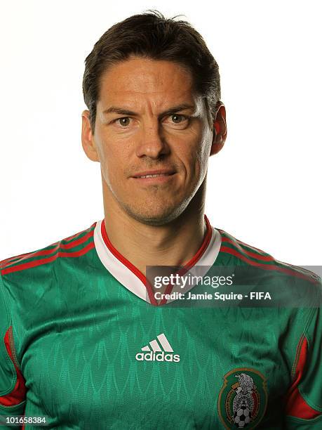 Guillermo Franco of Mexico poses during the official FIFA World Cup 2010 portrait session on June 5, 2010 in Johannesburg, South Africa.