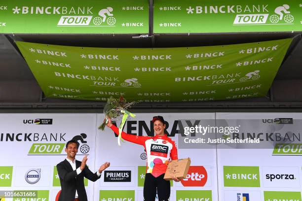 Podium / Stefan Kung of Switzerland and BMC Racing Team Red Points Jersey / Celebration / during the 14th BinckBank Tour 2018, Stage 2 a 12,7km...