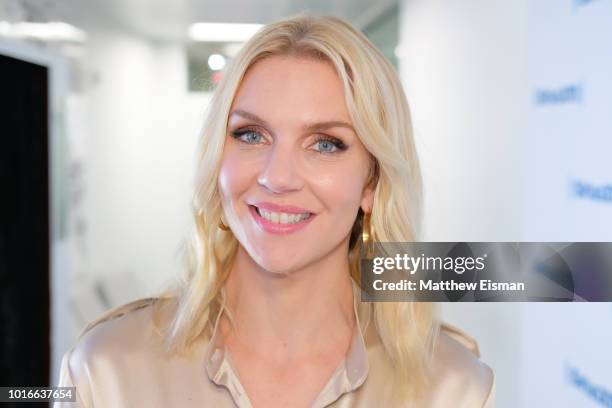 Actress Rhea Seehorn visits the SiriusXM Studios on August 14, 2018 in New York City.