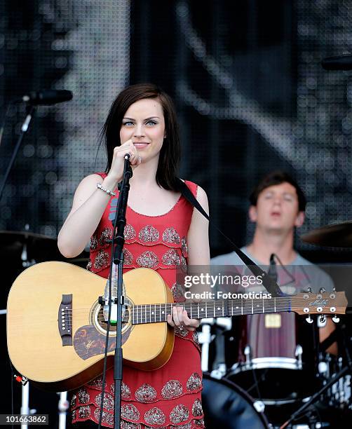 Amy MacDonald performs during Rock in Rio Madrid 2010 at the Ciudad del Rock on June 6, 2010 in Arganda del Rey, Spain.