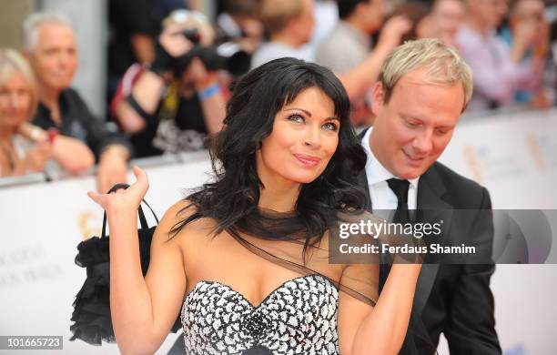 Alison King and Antony Cotton attend the Philips British Academy Television awards at London Palladium on June 6, 2010 in London, England.