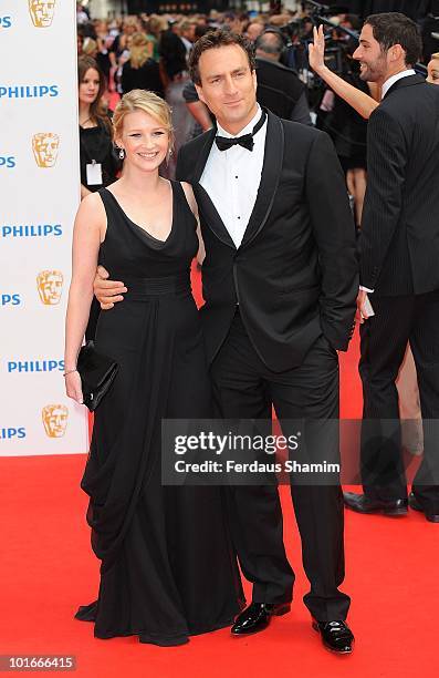 Joanna Page and James Thornton attend the Philips British Academy Television awards at London Palladium on June 6, 2010 in London, England.