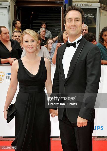 Joanna Page and James Thornton attends the Philips British Academy Television Awards at London Palladium on June 6, 2010 in London, England.
