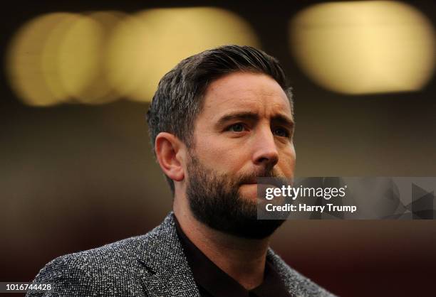 Lee Johnson, Manager of Bristol City during the Carabao Cup First Round match between Bristol City and Plymouth Argyle at Ashton Gate on August 14,...