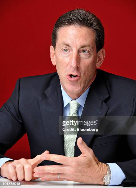 Andrew Miller, chief executive officer of Polycom Inc., speaks during an interview in Singapore, on Monday, June 7, 2010. Polycom, the largest...