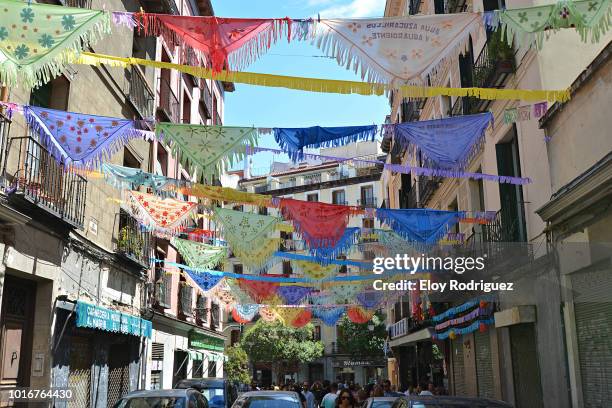 fiestas de "la paloma" en madrid - fete - fotografias e filmes do acervo