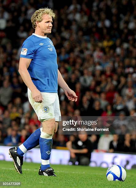 Gordon Ramsay participates in Soccer Aid in aid of UNICEF at Old Trafford on June 6, 2010 in Manchester, England.