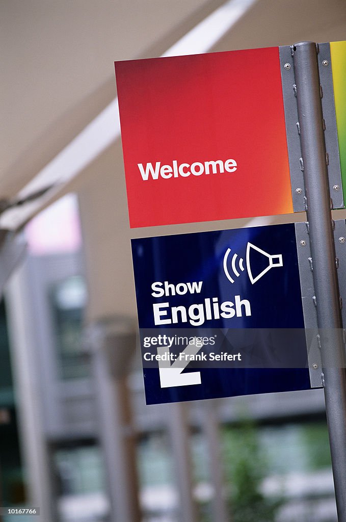 WELCOME SIGN IN GERMANY