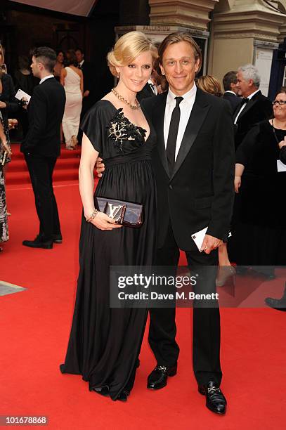 Emilia Fox and Jeremy Gilley arrive at the Philips British Academy Television Awards at the London Palladium on June 6, 2010 in London, England.