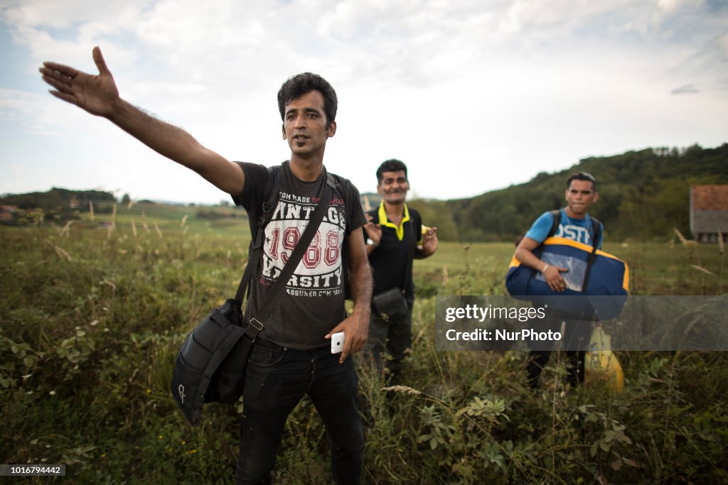 Refugees Try To Reach Croatian Border