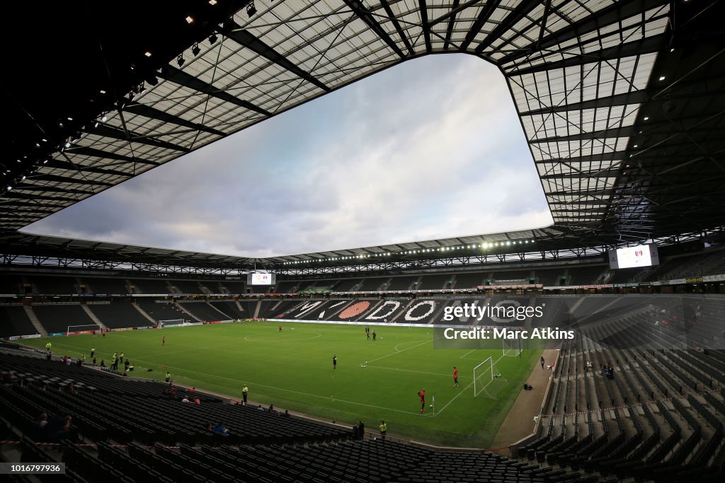 Milton Keynes Dons v Charlton Athletic - Carabao Cup First Round
