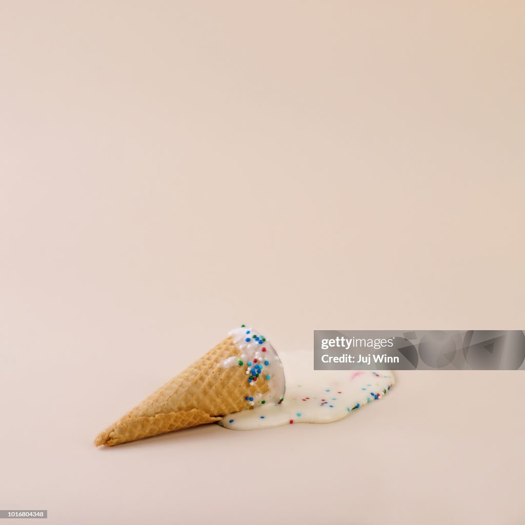 Melted Ice Cream Cone