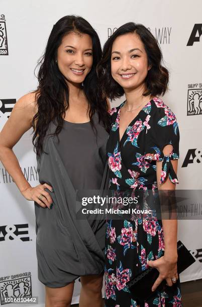 Actors Kelly Hu and Jae Suh Park attend the "Born This Way" Season 4 Brunch Event at Catch on August 14, 2018 in West Hollywood, California.