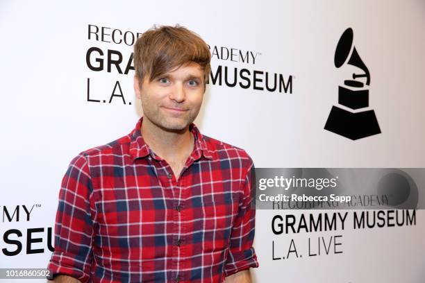 Ben Gibbard attends The Drop: Ben Gibbard from Death Cab for Cutie at the GRAMMY Museum on August 14, 2018 in Los Angeles, California.