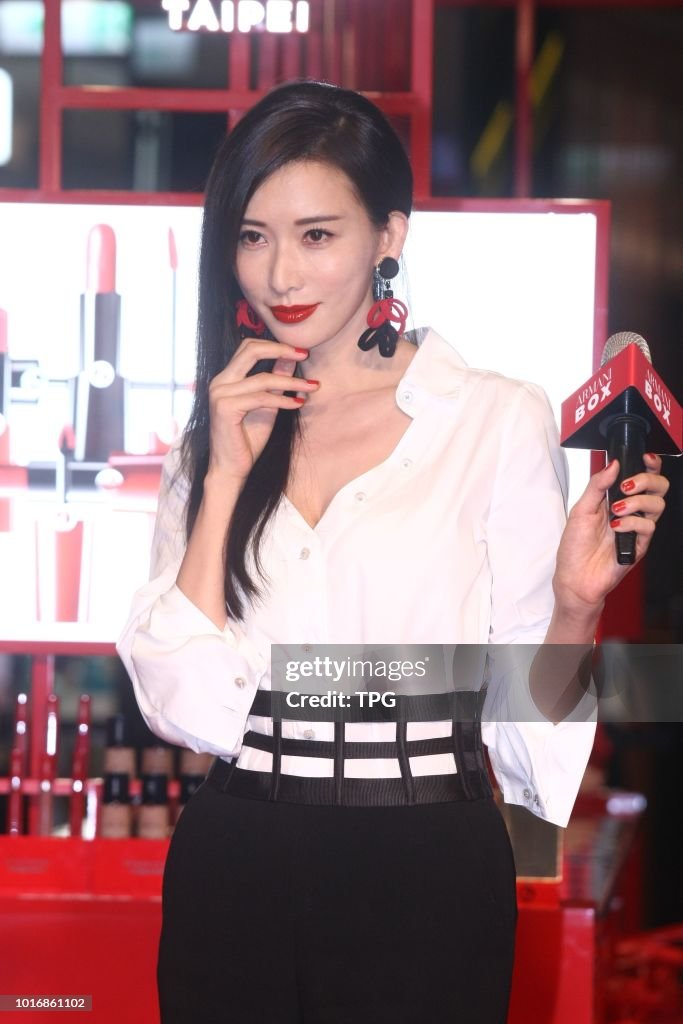 Lin Chi-Ling promoted for Armani Box in Taipei, Taiwan, China on 14th July, 2018
