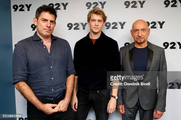 Chris Weitz, Joe Alywyn and Sir Ben Kingsley at the 92Y/FOLCS event Operation Finale with Sir Ben Kingsley, Joe Alywyn, and Chris Weitz, moderated by...