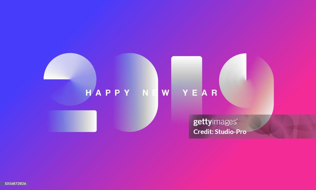 Feliz ano novo 2019 fundo para o seu Natal