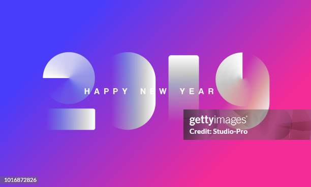 happy new year 2019 background for your christmas - new years eve 2019 stock illustrations
