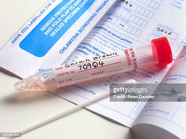 chlamydia screening smear test - chlamydia stock pictures, royalty-free photos & images