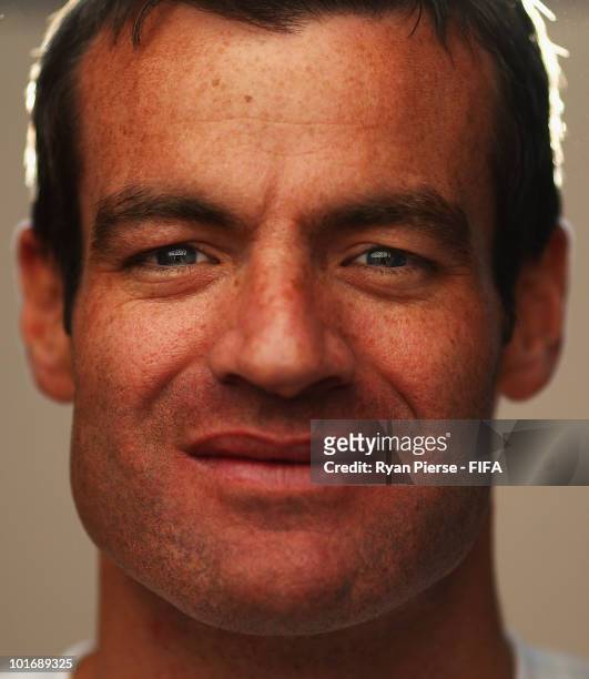 Ryan Nelsen of New Zealand poses during the official FIFA World Cup 2010 portrait session on June 7, 2010 in Johannesburg, South Africa.