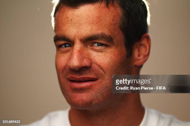 Ryan Nelsen of New Zealand poses during the official FIFA World Cup 2010 portrait session on June 7, 2010 in Johannesburg, South Africa.