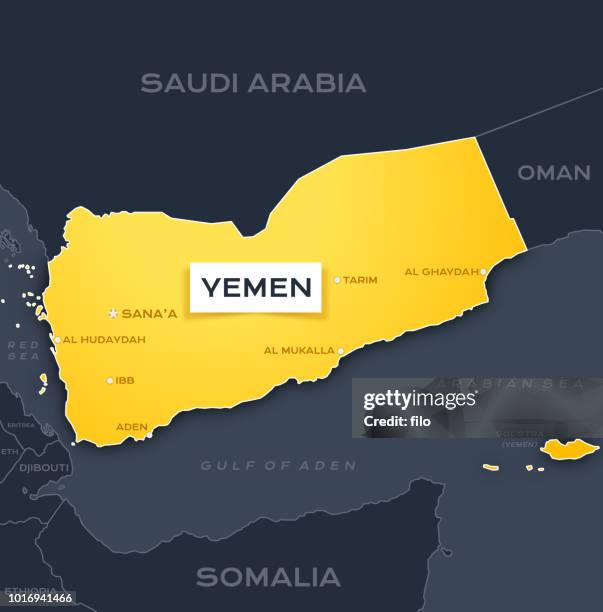 yemen - somalia stock illustrations