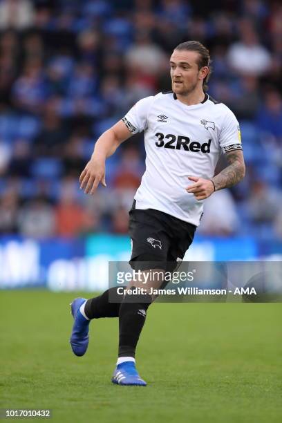 Jack Marriott of Derby County during the Carabao Cup First Round match between Oldham Athletic and Derby County at Boundry Park on August 14, 2018 in...