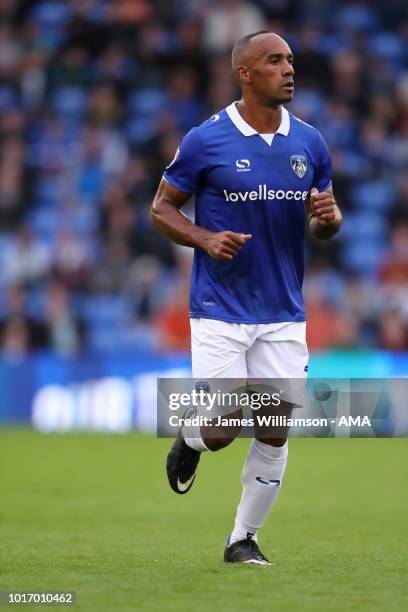 Chris OGrady of Oldham Athletic during the Carabao Cup First Round match between Oldham Athletic and Derby County at Boundry Park on August 14, 2018...