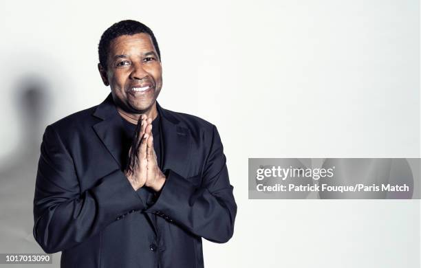 Actor Denzel Washington is photographed for Paris Match on August 6, 2018 in Paris, France.