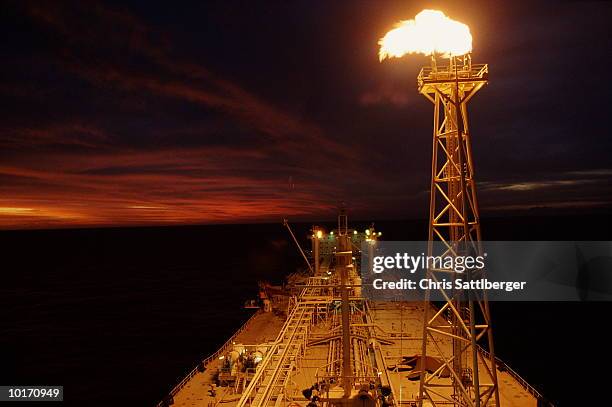 oil production ship, timor sea, australia - east timor stock pictures, royalty-free photos & images