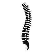Spine icon, simple style