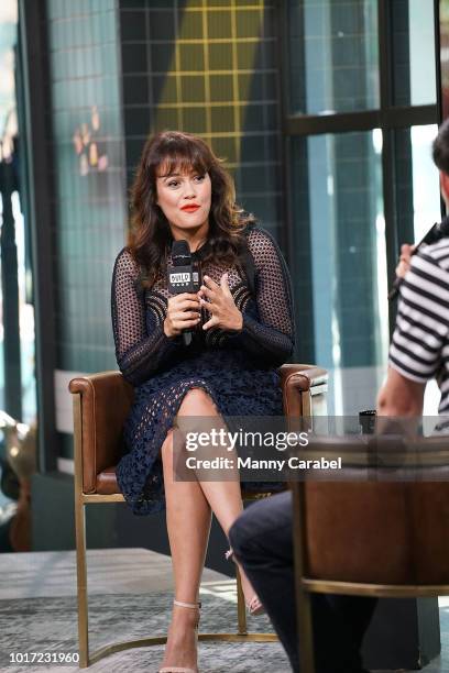 Actress Dina Shihabi visits Build Series to discuss her role in the television series "Jack Ryan" at Build Studio on August 15, 2018 in New York City.