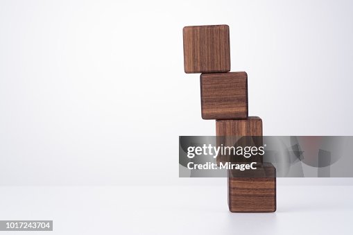 Wood Block Slanted Stacking High-Res Stock Photo - Getty Images