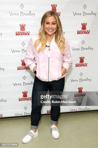 Shawn Johnson attends as Vera Bradley partners with Blessings In A Backpack to kick-off back-to-school philanthropy tour at St. Vincent De Paul...