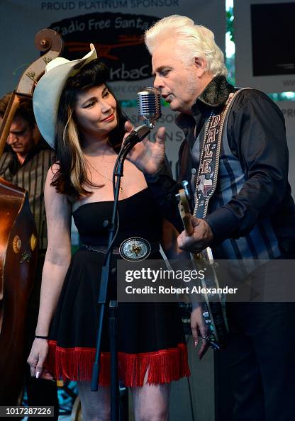 American country music singer Dale Watson performs with Celine Lee at...  News Photo - Getty Images