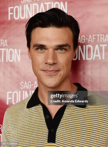 Actor Finn Wittrock attends the SAG-AFTRA Foundation Conversations Screening of "The Assassination Of Gianni Versace: American Crime Story" at the...