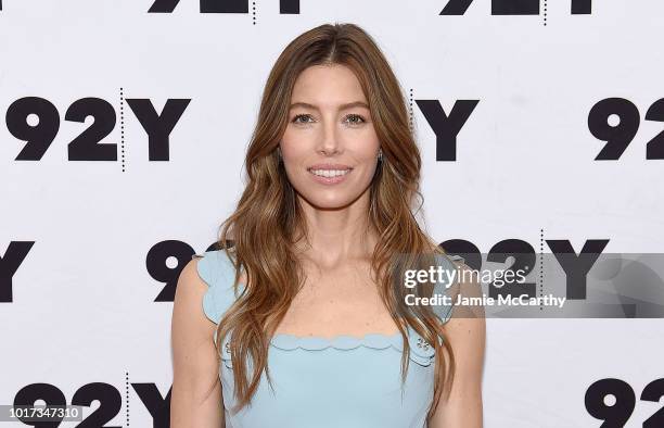 Jessica Biel attends "The Sinner" New York Screening and conversation with Jessica Biel at 92nd Street Y on August 15, 2018 in New York City.
