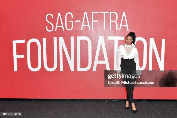 Actress Regina Hall takes part in the SAG-AFTRA Foundation Conversations for the film "Support The Girls" at The Robin Williams Center on August 15,...