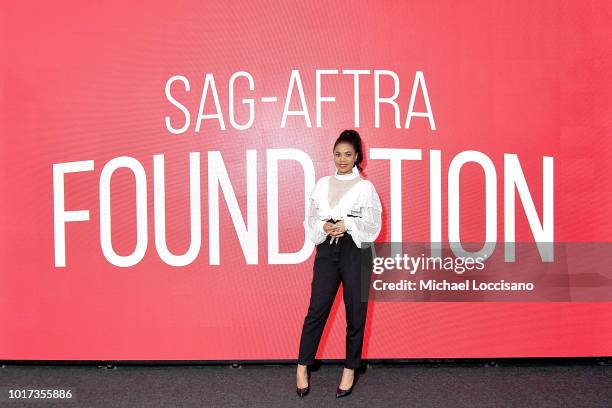 Actress Regina Hall takes part in the SAG-AFTRA Foundation Conversations for the film "Support The Girls" at The Robin Williams Center on August 15,...