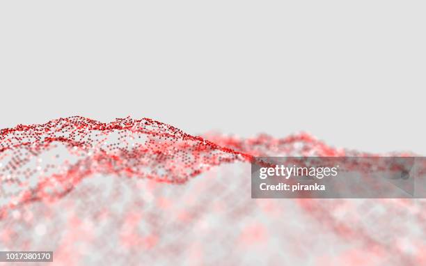 vagues de particules - nanotechnologie photos et images de collection