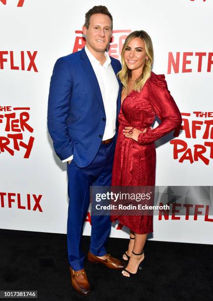 Producer Trevor Engelson and guest attend the screening of Netflix's "The After Party" at ArcLight Hollywood on August 15, 2018 in Hollywood,...