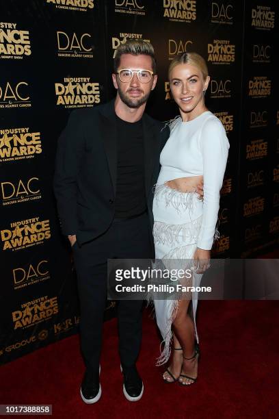 Travis Wall and Julianne Hough attend the 2018 Industry Dance Awards at Avalon Hollywood on August 15, 2018 in Los Angeles, California.