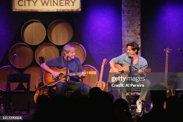 Jeff Daniels performs with his son, Ben Daniels, and the Ben Daniels Band at City Winery on August 15, 2018 in New York City.