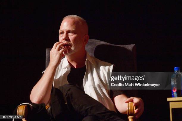 Ryan Murphy attends the panel and photo call for FX's "The Assassination of Gianni Versace: American Crime Story" at Los Angeles County Museum of Art...