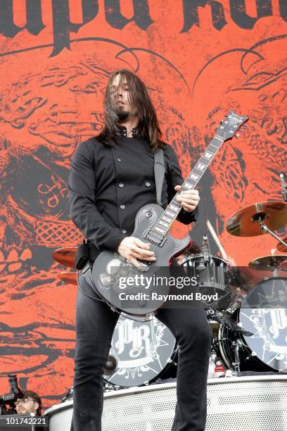 Jerry Horton of Papa Roach performs at Columbus Crew Stadium in Columbus, Ohio on MAY 22, 2010.